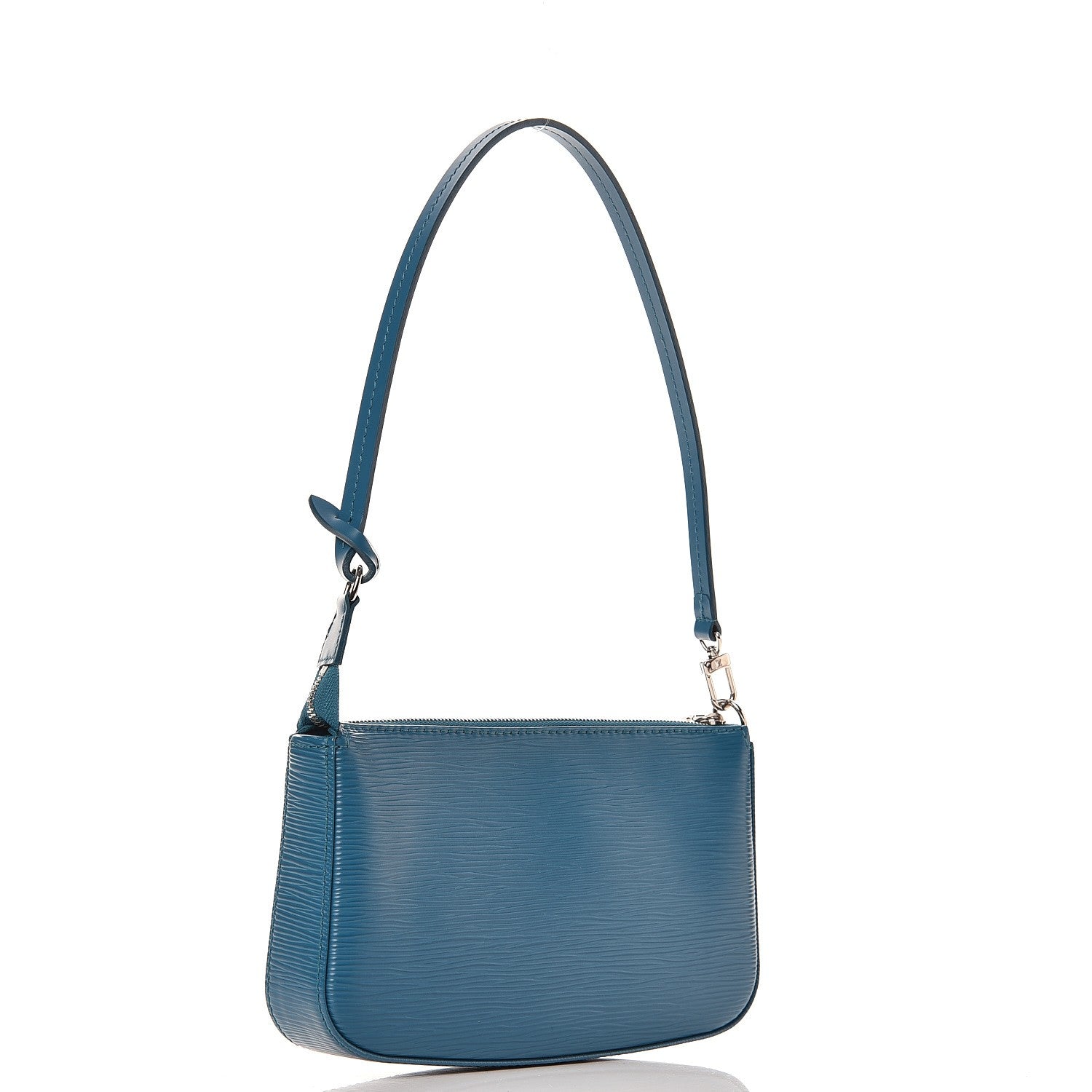 Louis Vuitton Epi Pochette Accessories NM Cyan 3 of 7