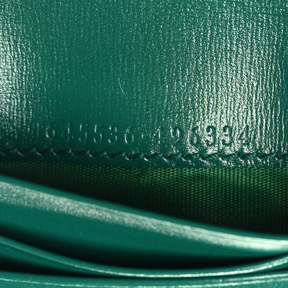 Gucci Calfskin Jackie 1961 Card Case Emerald Green 8 of 9
