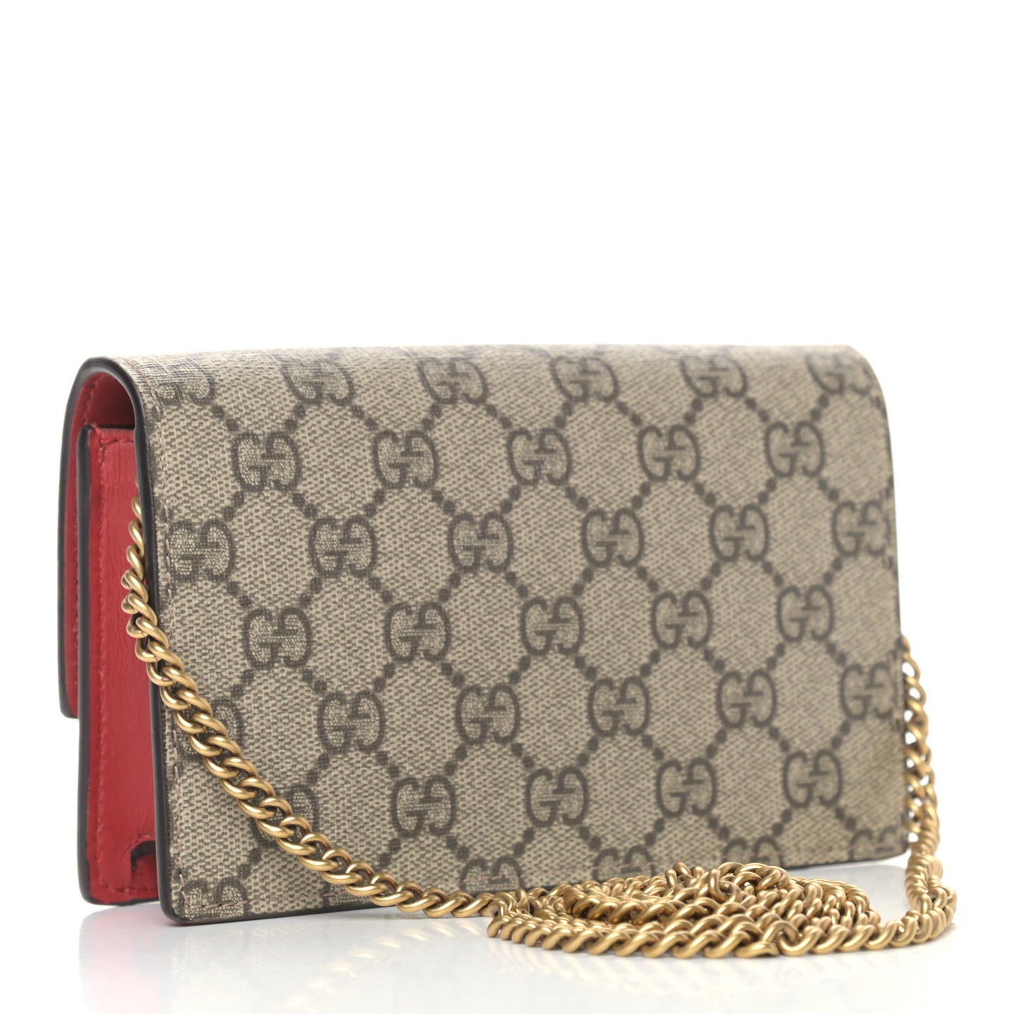 GG Supreme Monogram Mini Cherry Chain Bag