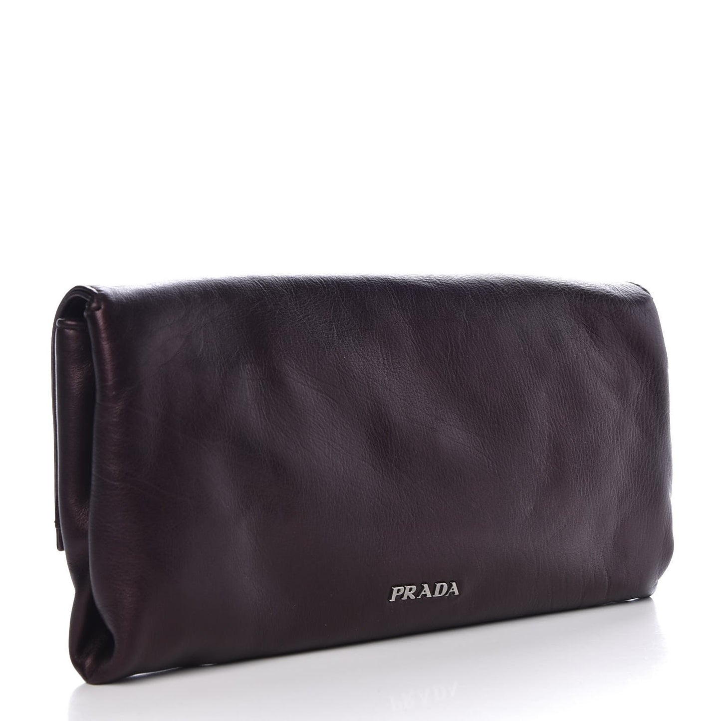 Nappa Python Clutch Purple