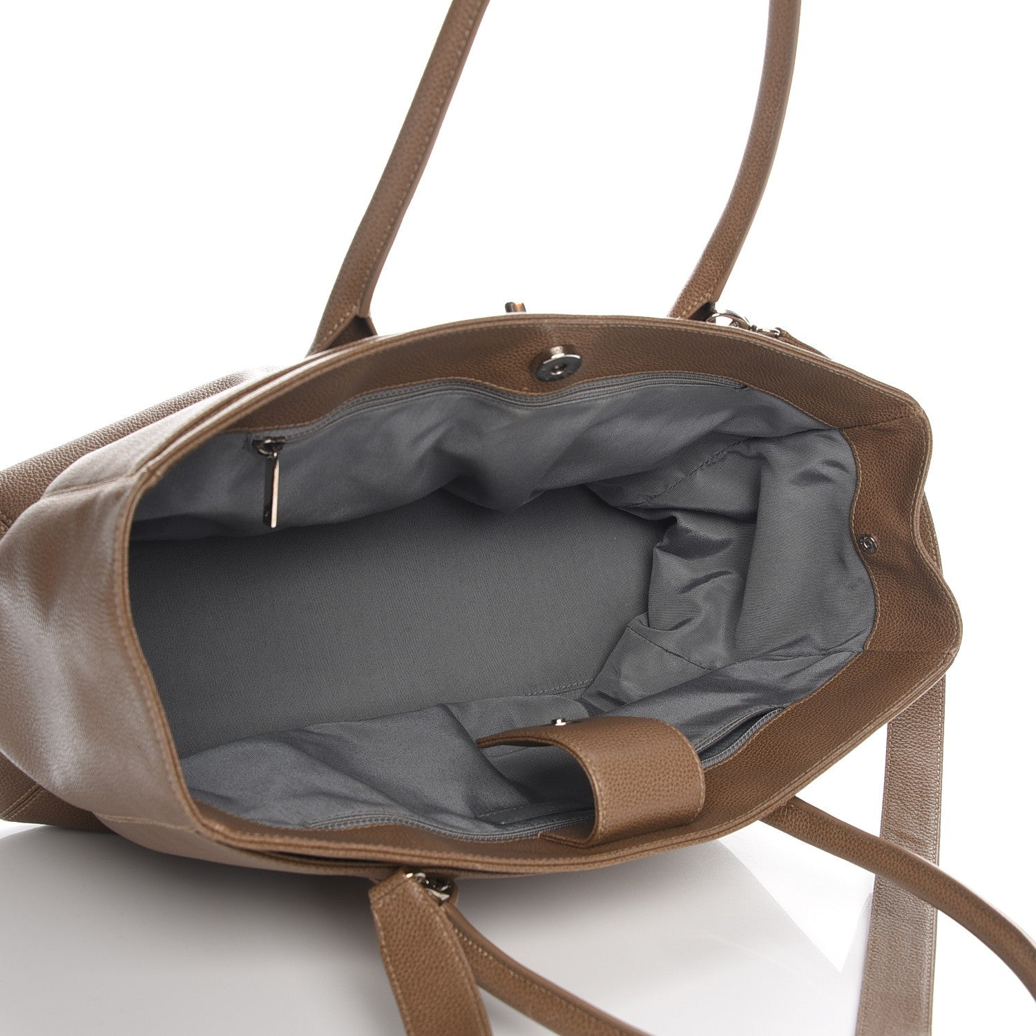 Chanel Calfskin Cerf Executive Shopper Tote Beige 6 of 9