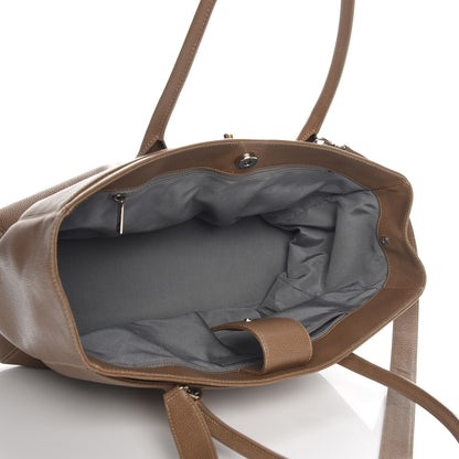 Chanel Calfskin Cerf Executive Shopper Tote Beige 6 of 9