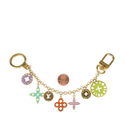 Louis Vuitton Enamel Looping Key Chain Bag Charm Multicolor 2 of 5