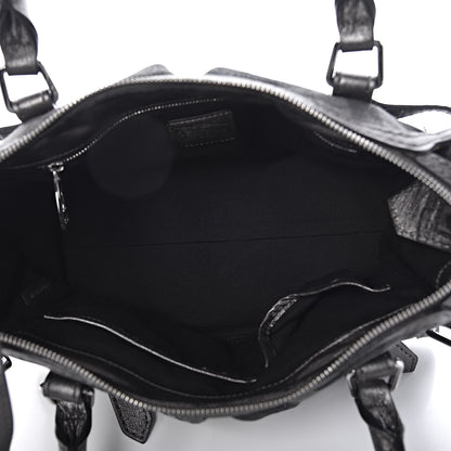 Burberry Shimmer Check Pilgrim Satchel Pewter 5 of 13