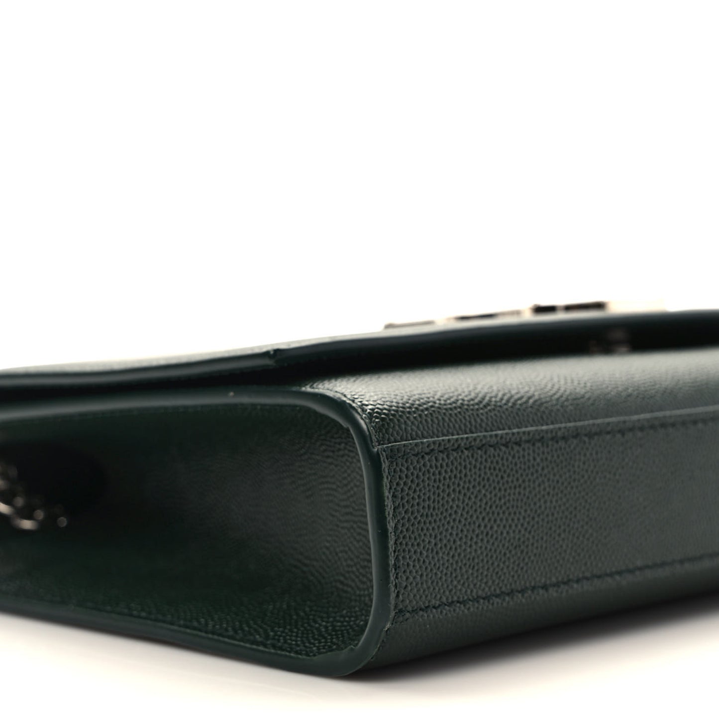 Grain De Poudre Medium Monogram Kate Satchel Vert Fonce