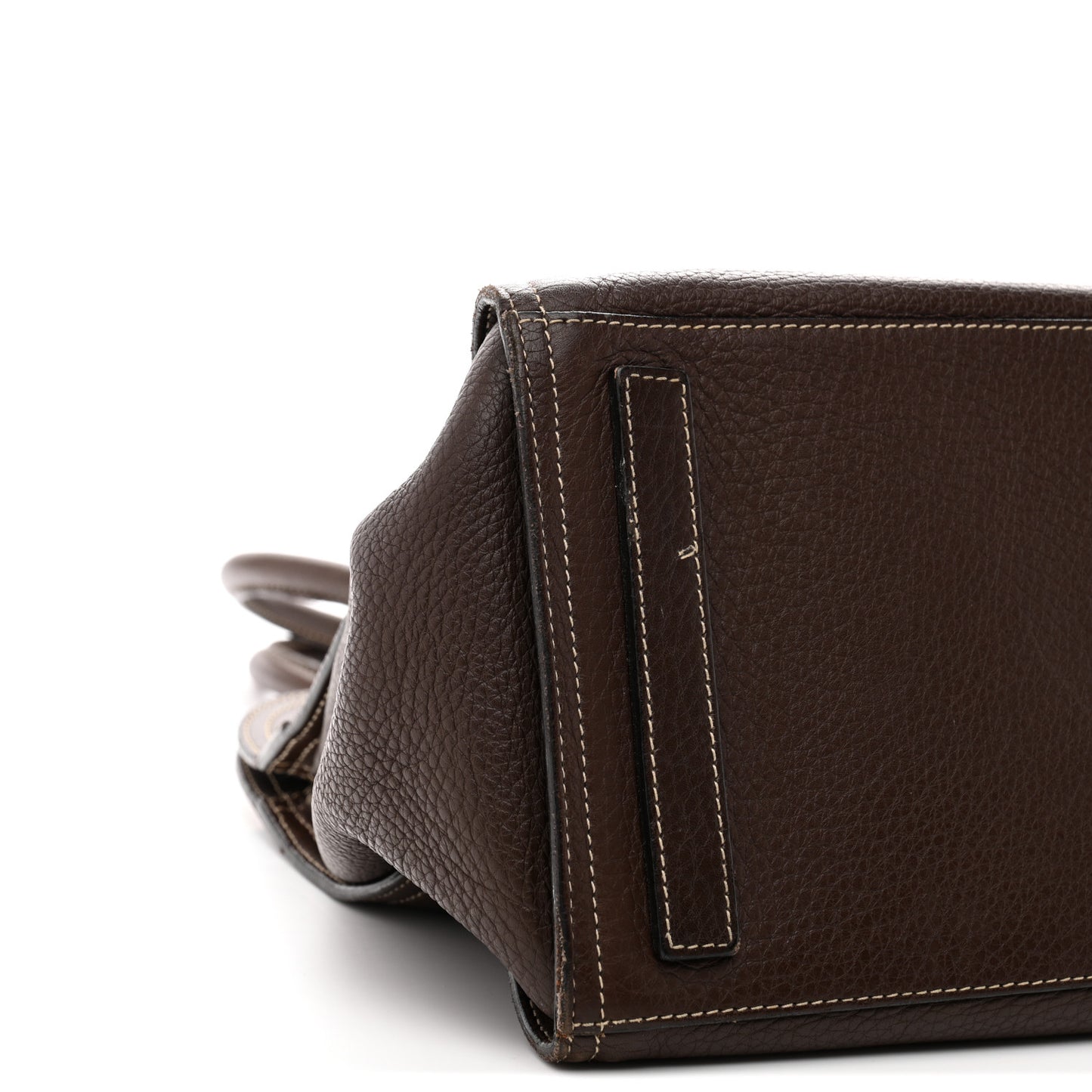 Vitello Daino Frame Shoulder Bag Brown