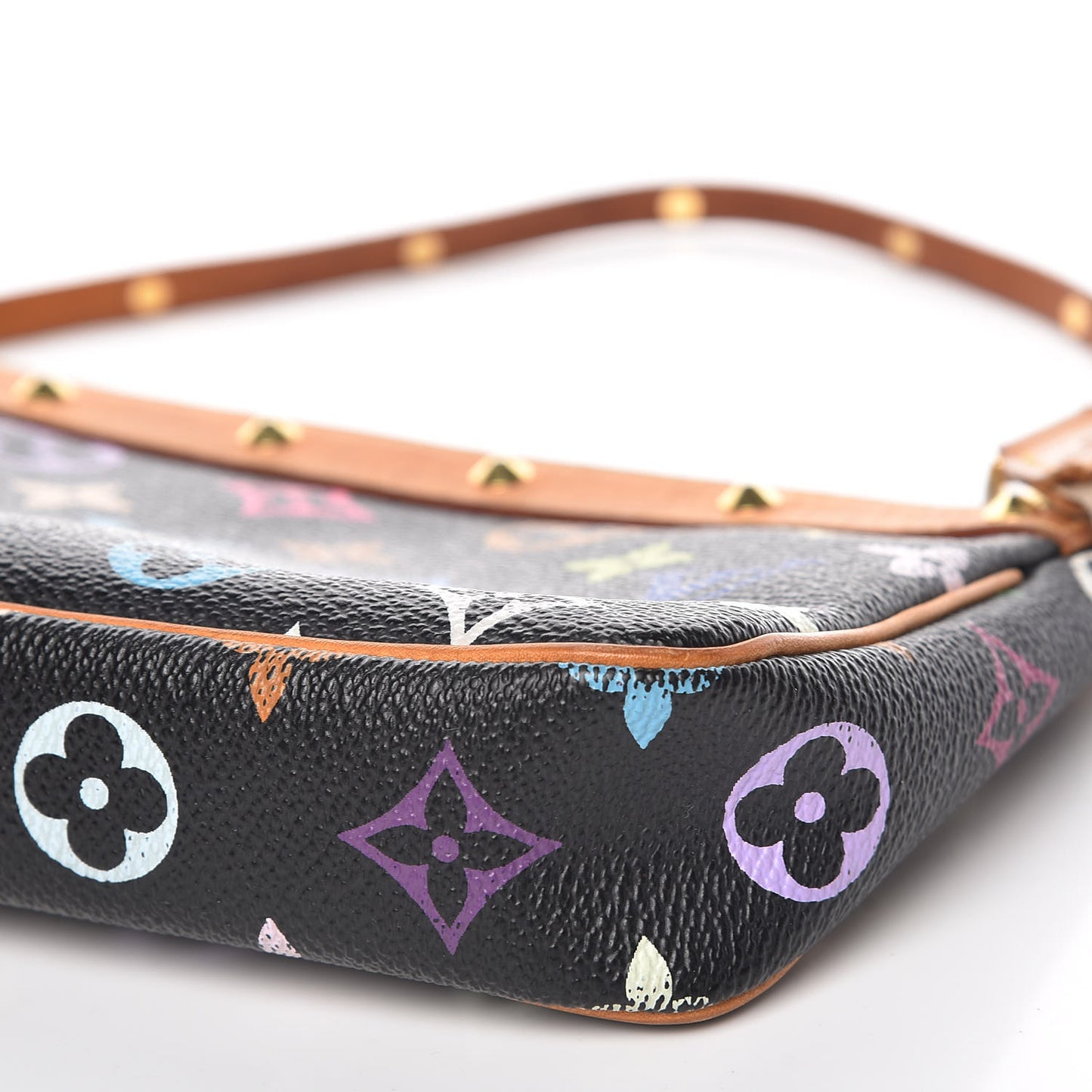 Monogram Multicolor Pochette Accessories Black