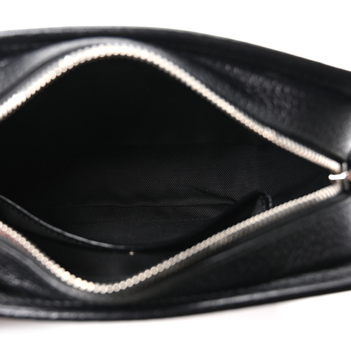 Monogram Jumbo GG Textured Dollar Calfskin Web Mini Crossbody Bag Black