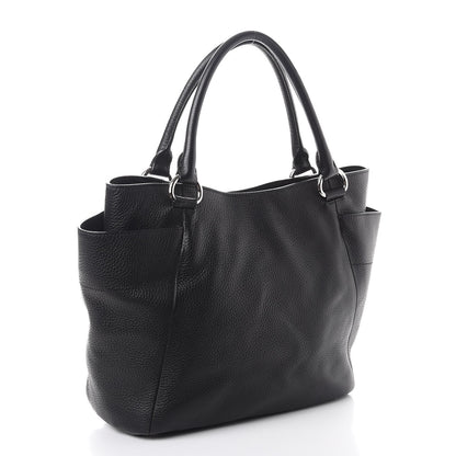 Prada Vitello Daino Side Pocket Tote Nero Black 4 of 9