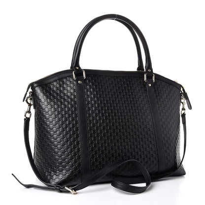Gucci Soft Microguccissima Large Dome Satchel Black 4 of 15