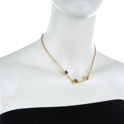 Louis Vuitton Swarovski Gamble Short Necklace Azur 2 of 4