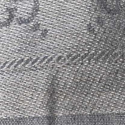 Gucci Wool Monogram Fringe Scarf Grey 6 of 6