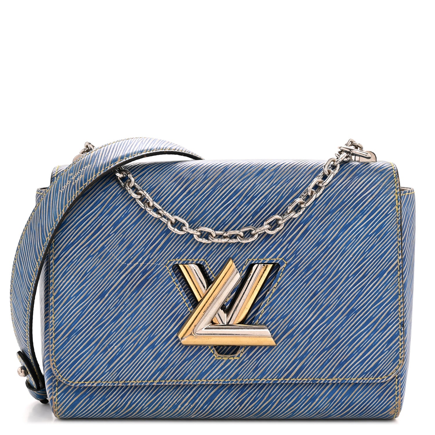 Louis Vuitton Epi Twist Shoulder Bag MM Denim Light 1 of 15