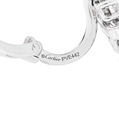 Cartier 18K White Gold Diamond Reflection de Cartier Earrings 4 of 6