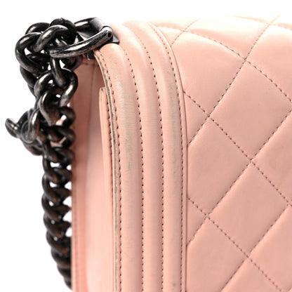 Chanel Calfskin Quilted New Medium Boy Flap Light Pink 19 of 29