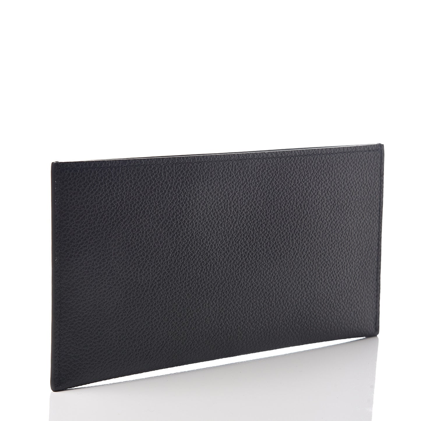 Calfskin Felicie Chain Wallet Card Holder Insert Black