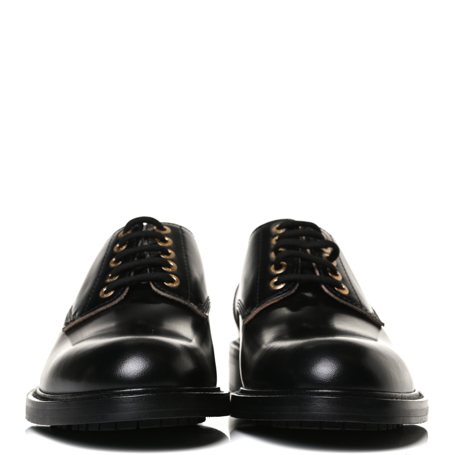 Louis Vuitton Calfskin Mens Derby Shoes 7.5 Black 2 of 11