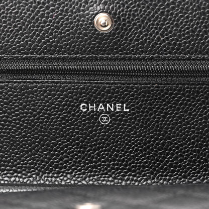 Chanel Caviar Quilted Wallet On Chain WOC Black 6 of 12