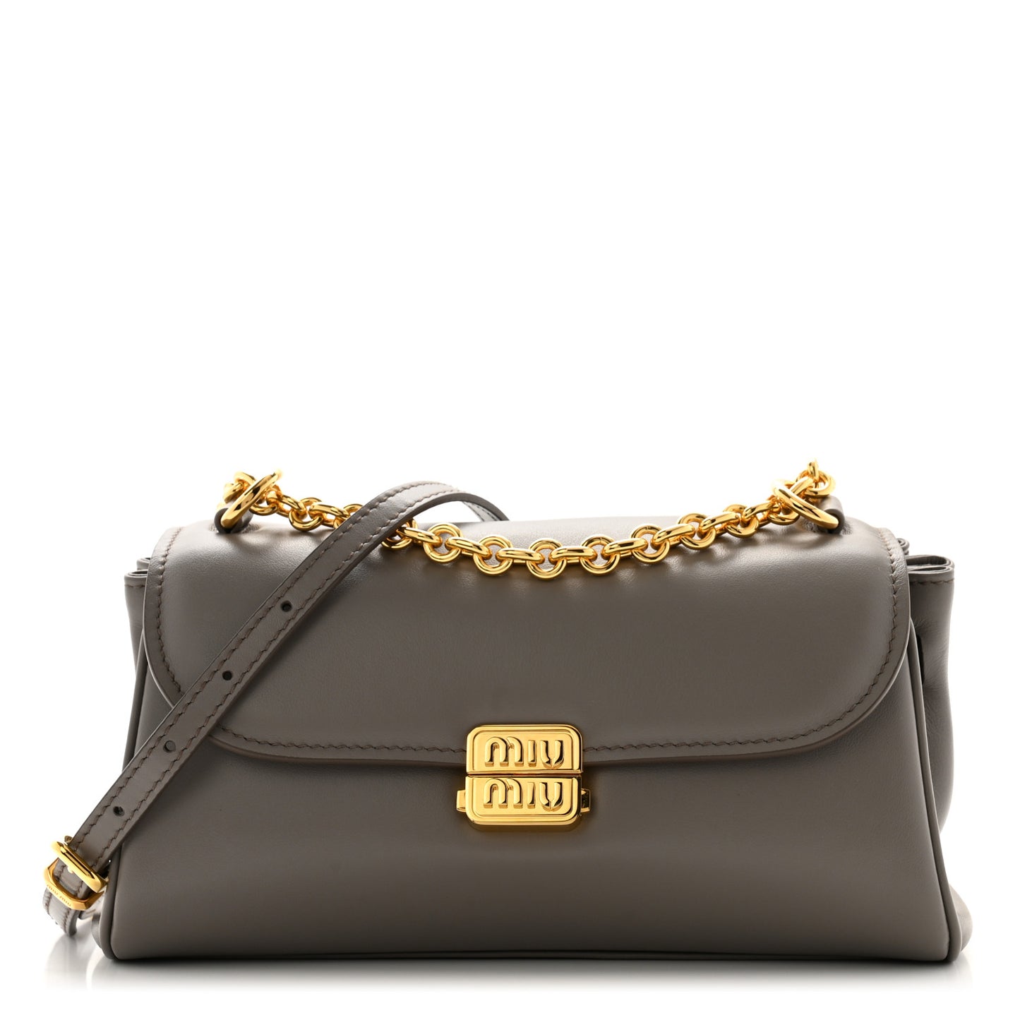 Fine Calf Shoulder Bag Argilla