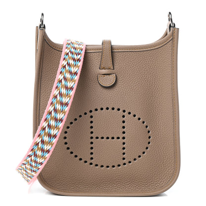 Hermes Taurillon Maurice Zigzag Evelyne TPM Beige Weimar 1 of 9
