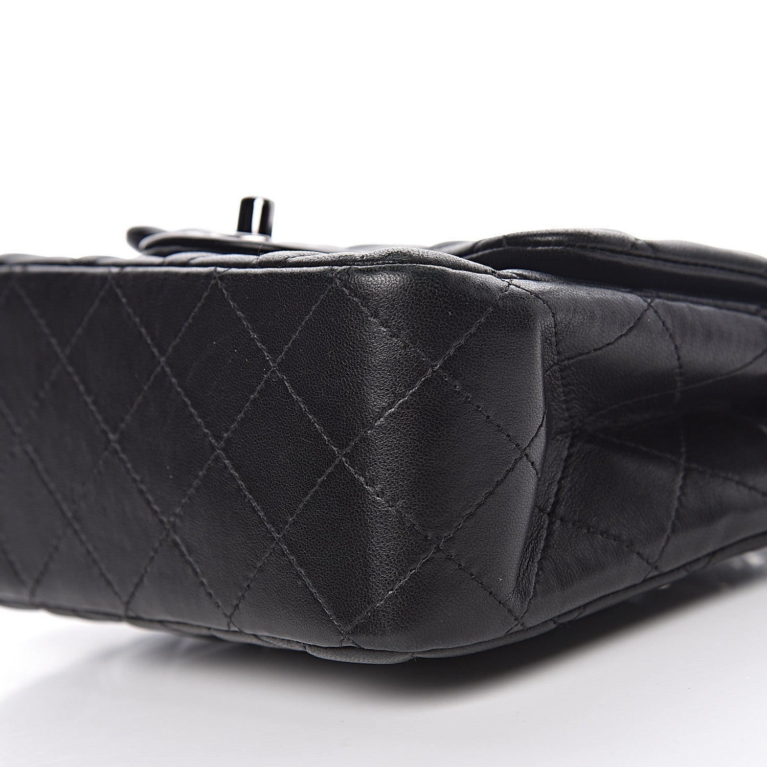 Chanel Lambskin Quilted Mini Square Flap Black 6 of 13