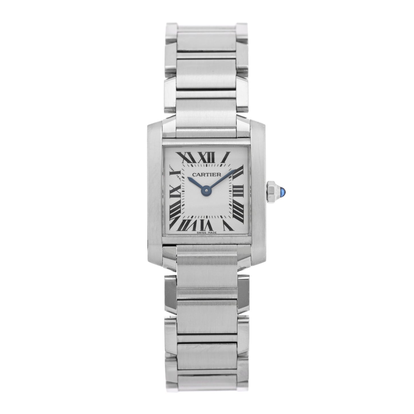 Stainless Steel 20mm Tank Francaise Quartz Watch