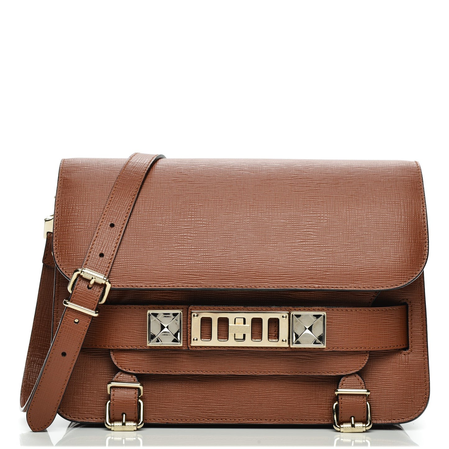 Linosa Calfskin PS11 Classic Shoulder Bag Nice Tan