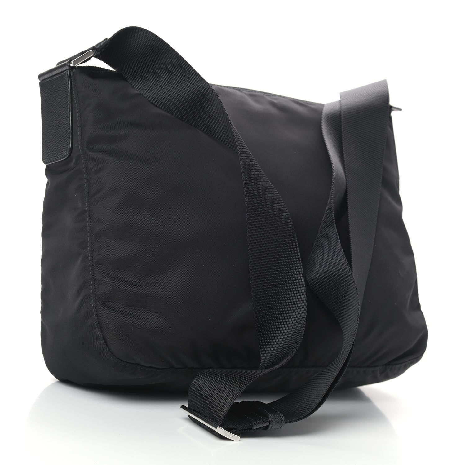 Prada Nylon Vela Messenger Bag Black 3 of 13