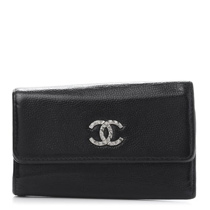 Chanel Caviar Brilliant 6 Key Holder Black 1 of 12