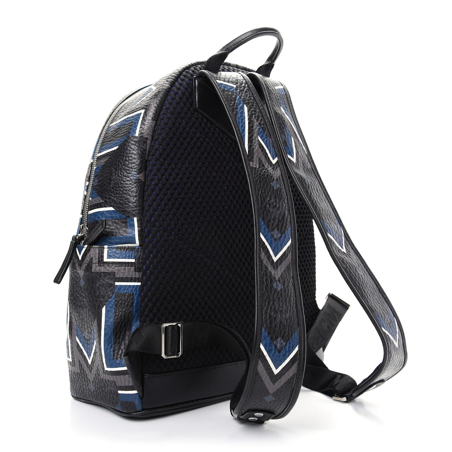 Visetos Gunta Striped Printed Medium Stark Backpack Black