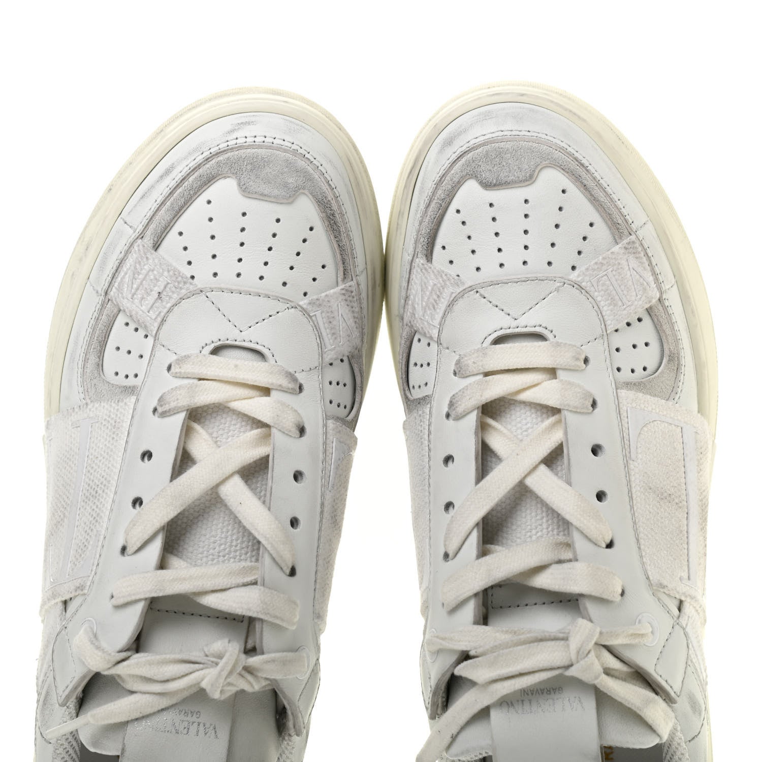 Valentino Garavani Calfskin Womens VL7N Sneakers 37.5 White Ice 12 of 16