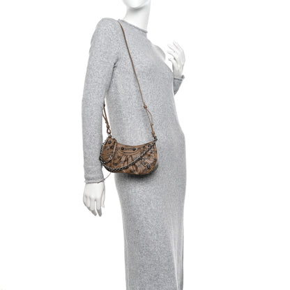 Balenciaga Coated Canvas BB Monogram Le Cagole Mini Purse With Chain Beige Brown 2 of 10