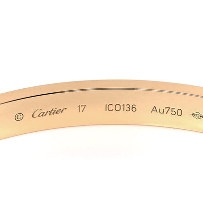 Cartier 18K Yellow Gold LOVE Bracelet 17 4 of 6