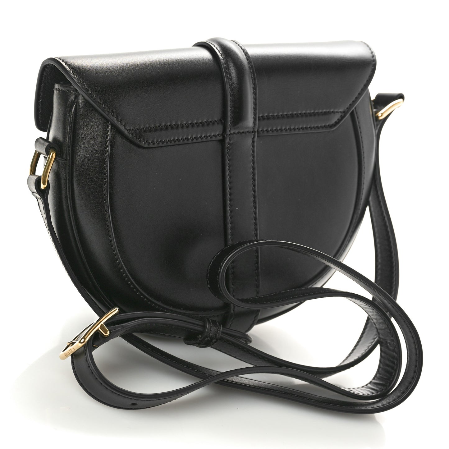 Satinated Calfskin Besace Small 16 Black