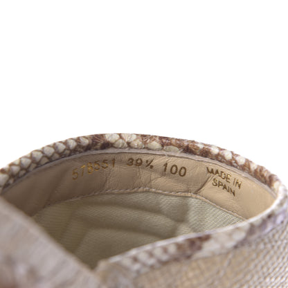 Gucci Straw Elaphe Matelasse GG Marmont Espadrille Slippers 39.5 Natural Cream Brown 9 of 12