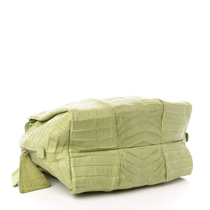 Nancy Gonzalez Crocodile Tote Lime 4 of 9