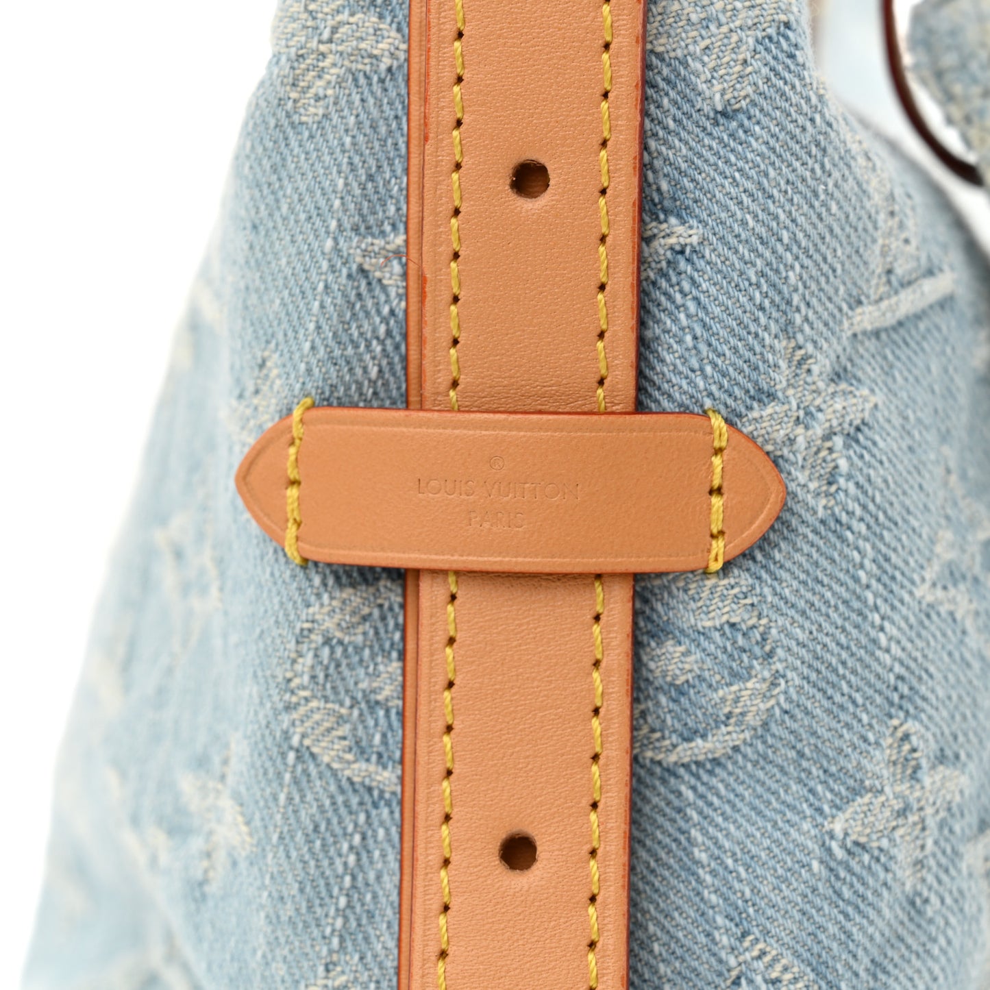 Monogram Denim CarryAll PM Sky Blue