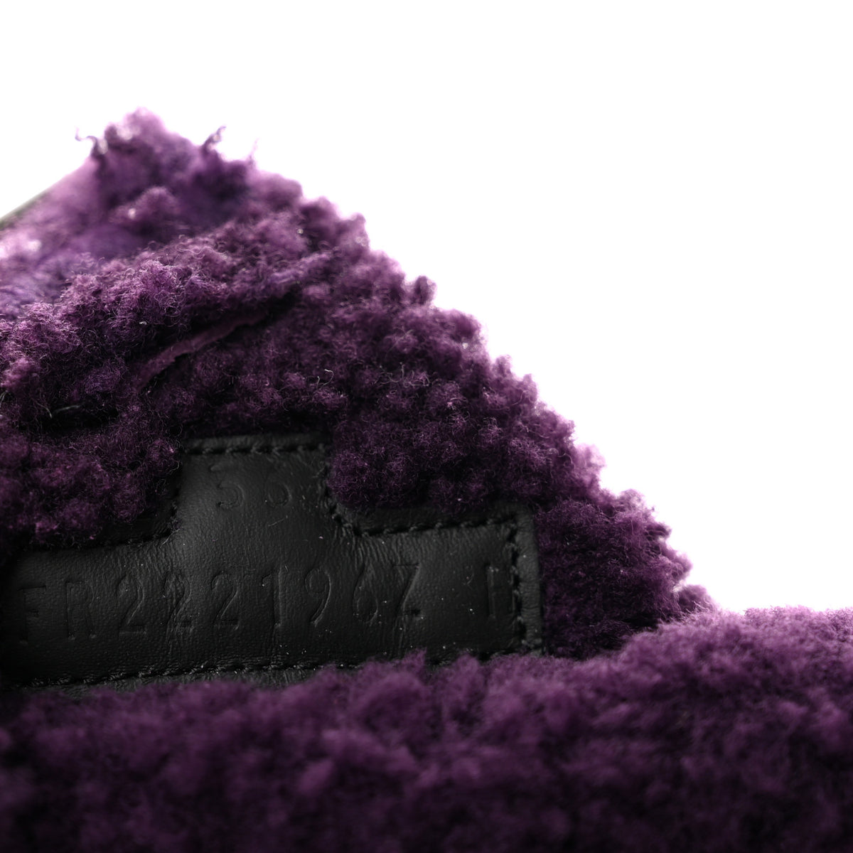 Hermes Woolskin Womens Chypre Sandals 36 Violet Fonce 9 of 9
