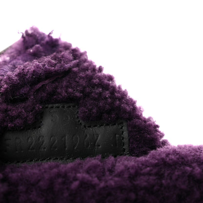 Hermes Woolskin Womens Chypre Sandals 36 Violet Fonce 9 of 9