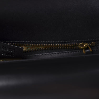 Gucci Smooth Calfskin Medium Ottilia Top Handle Bag Black 9 of 11