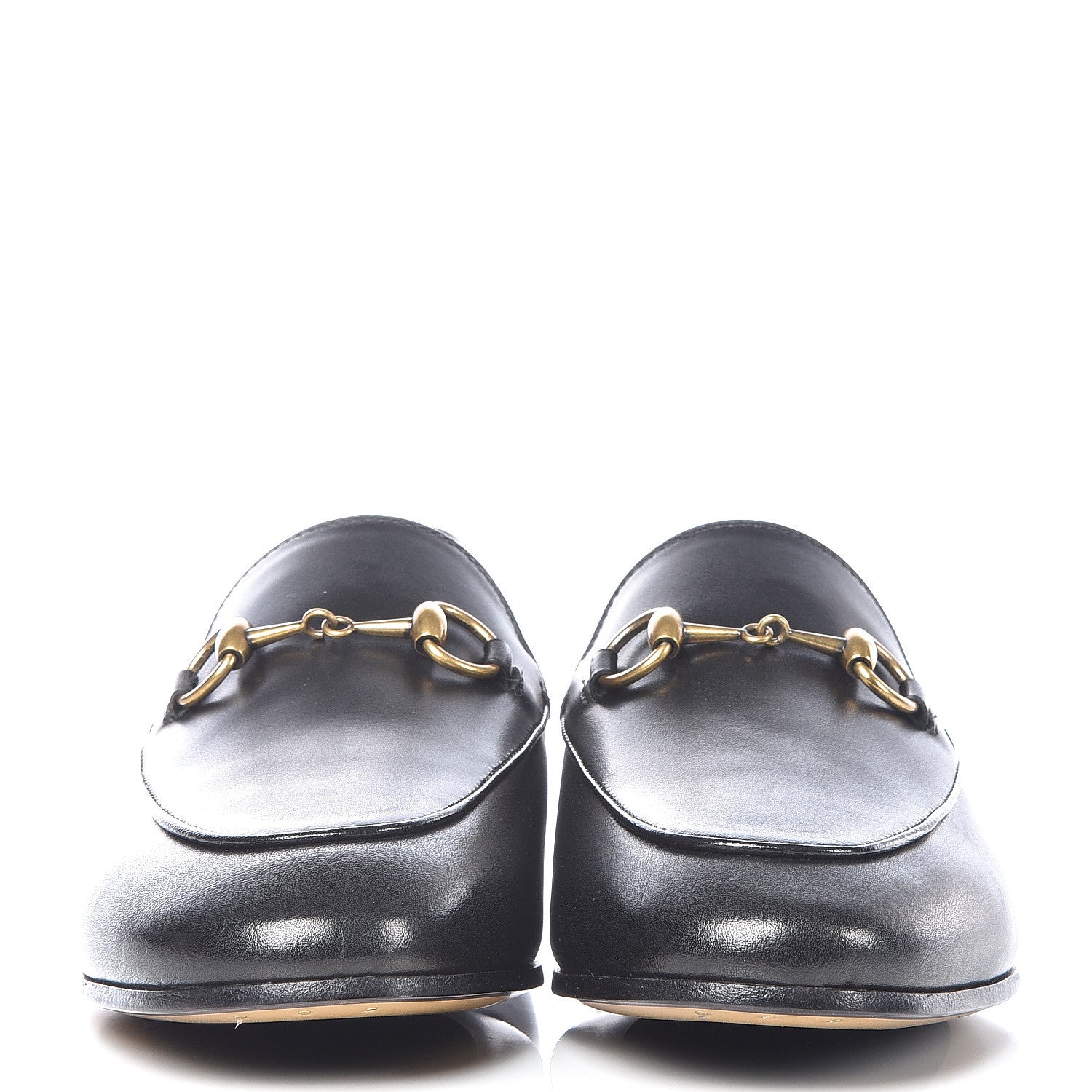 Gucci Calfskin Womens Jordaan Loafers 37 Black 2 of 10