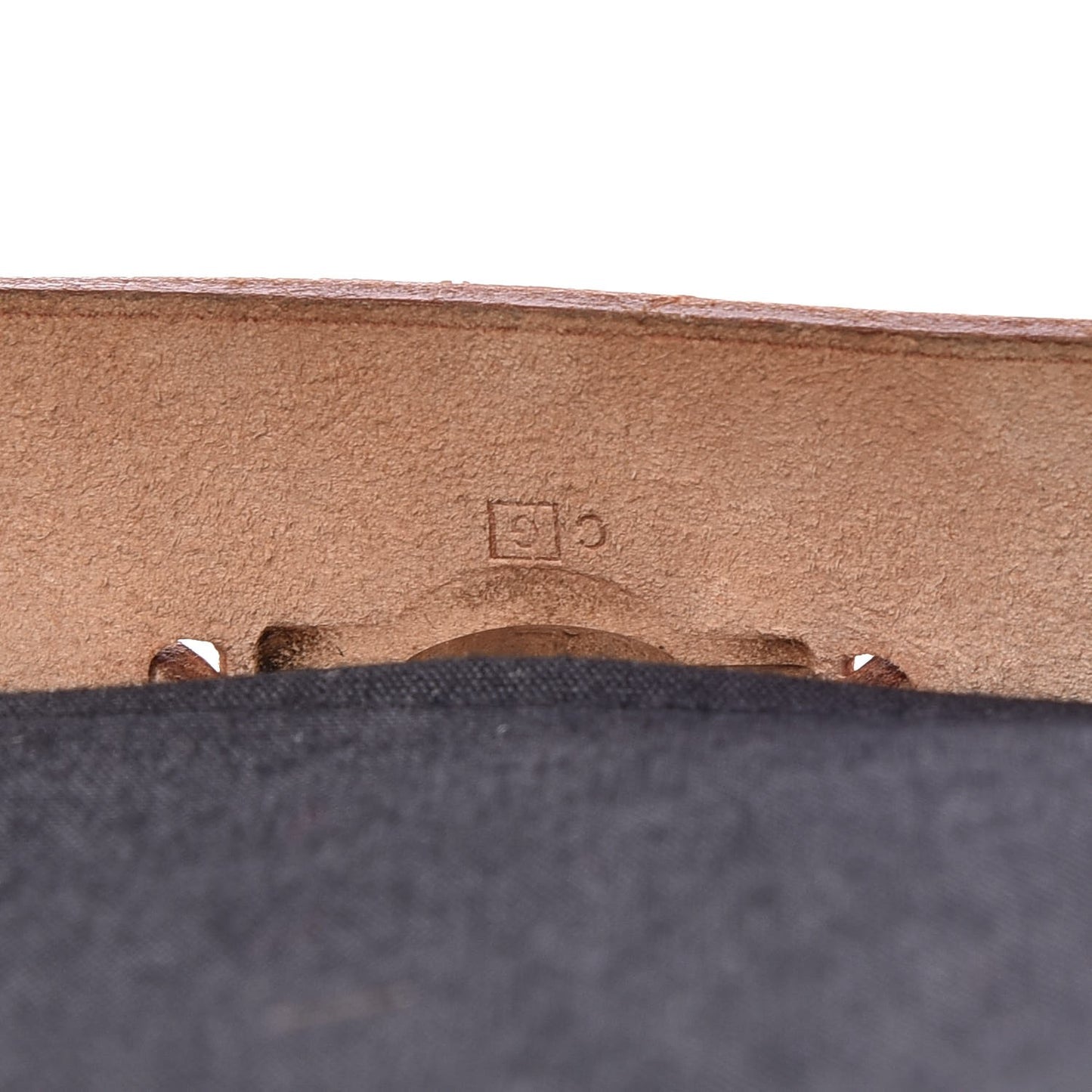 Toile Vache Calfskin Herbag 30 PM Black Natural