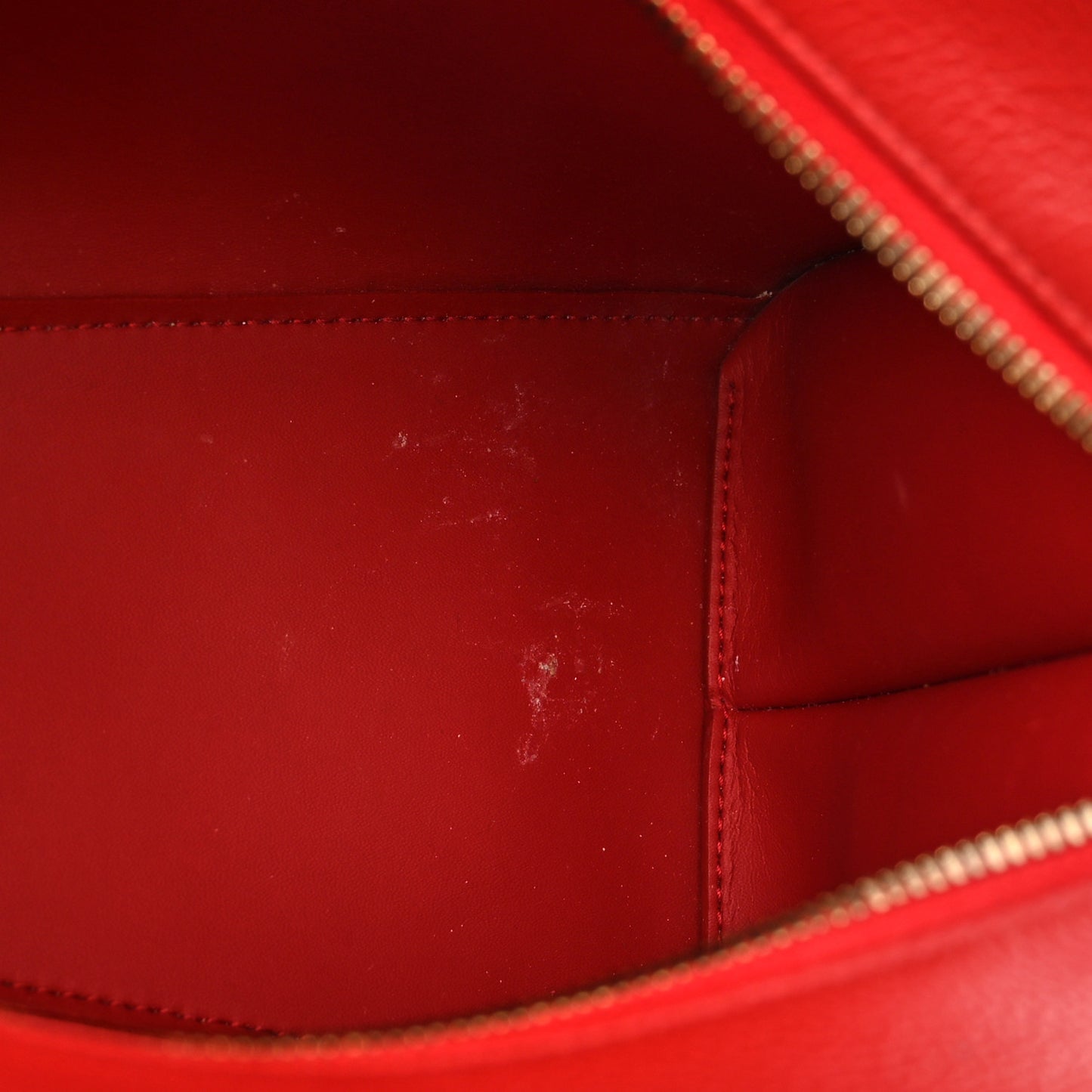 Grained Calfskin Neo Classic Gold Hardware S City Medium Red