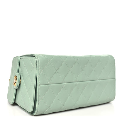 Chanel Caviar Quilted Small Chanel 25 Handbag Light Green 4 of 11