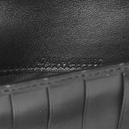 Gucci Calfskin Matelasse GG Marmont Zip Around Organizer Wallet Black 7 of 8