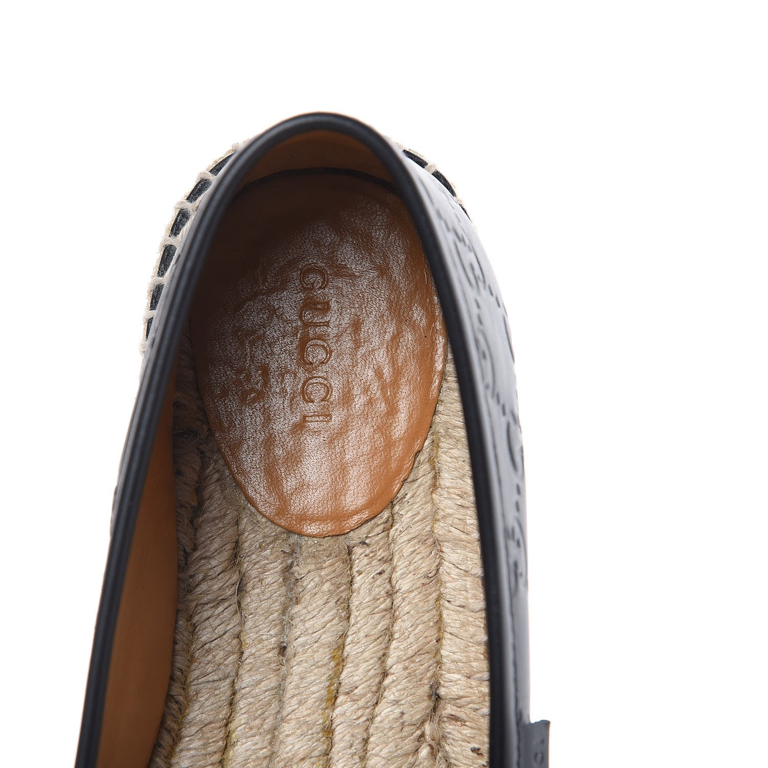 Gucci Guccissima Signature Espadrilles 37.5 Black 8 of 13