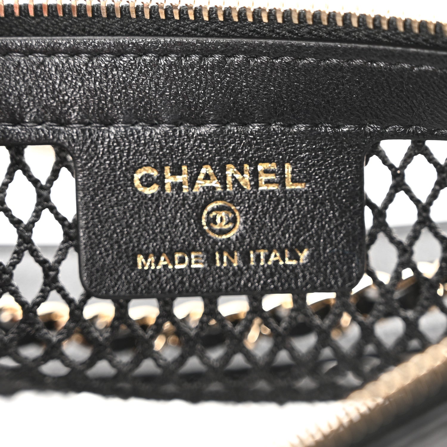 Chanel Mesh Shiny Lambskin Chain Hobo Black 8 of 11