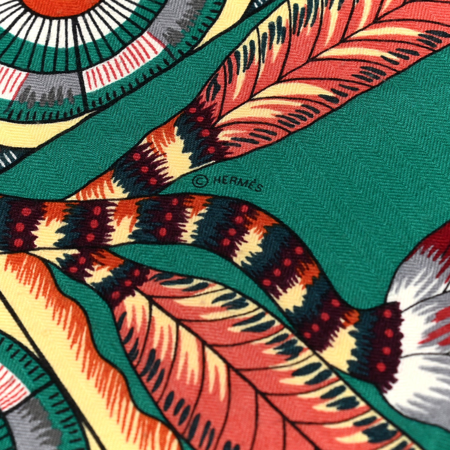 Hermes Cashmere Silk The Savana Dance Shawl 140 3 of 8
