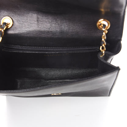 Chanel Lambskin Quilted CC Small Single Flap Black 4 of 9