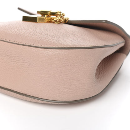 Chloe Grained Lambskin Mini Drew Shoulder Bag Cement Pink 8 of 8
